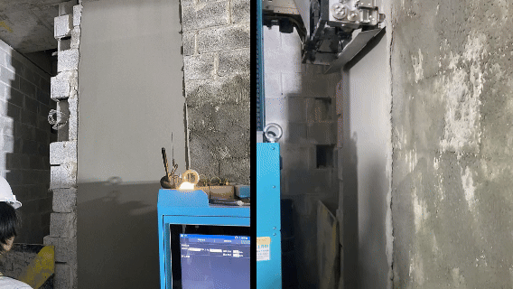 50℃高溫的沙漠地帶，蔚建抹灰機器人在阿聯酋“抹”出完美墻面(圖2)