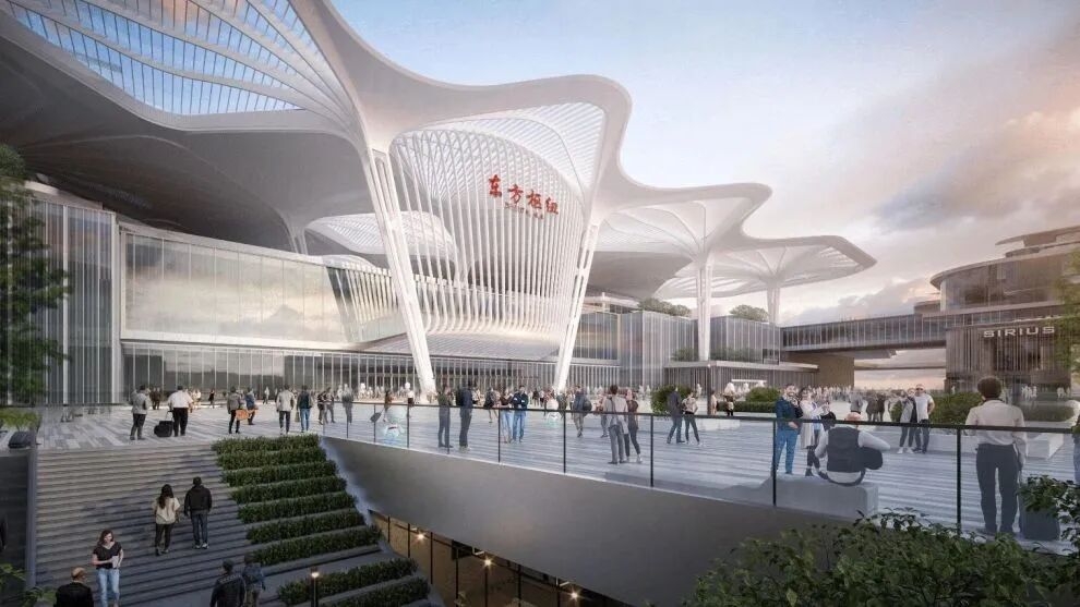 蔚建科技噴涂機器人實例——上海東站項目應用